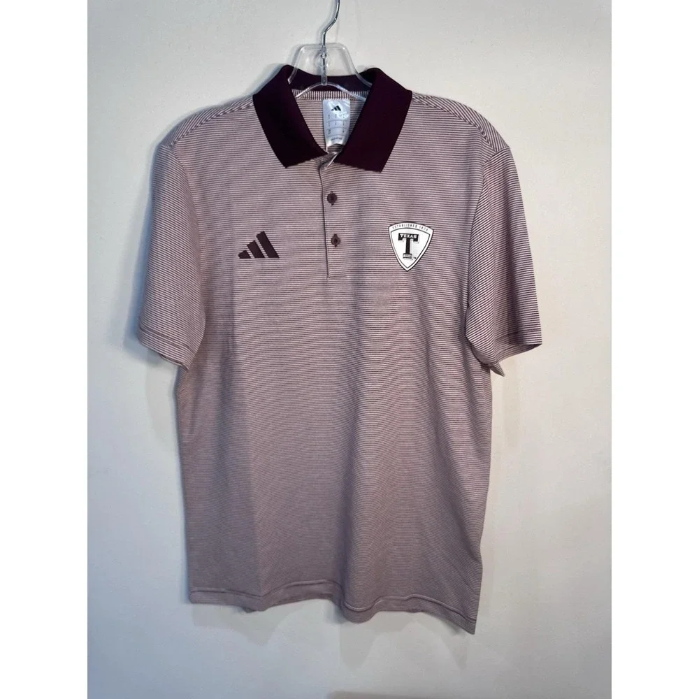 NWT Adidas Texas A&M Aggies Ultimate365 Golf Polo Men's S Maroon White $80